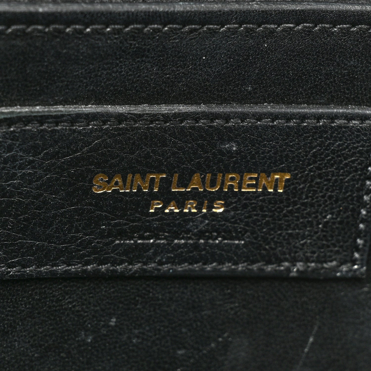 Saint Laurent Metallic Calfskin Medium Classic Monogram Kate Satchel Platine 6 of 18