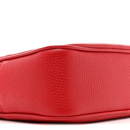 Gucci Pebbled Calfskin Small Soho Disco Bag Tabasco Red 9 of 14