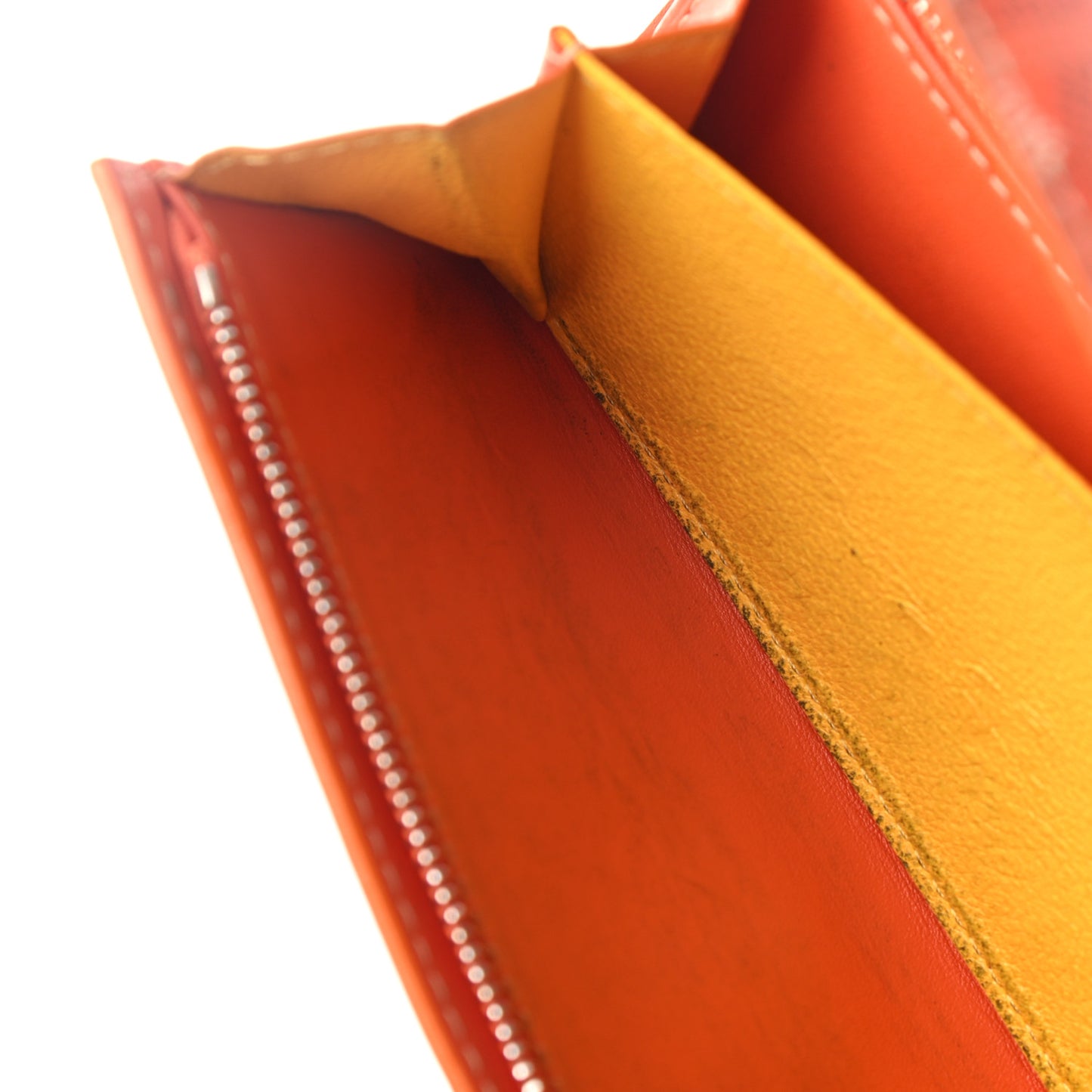Goyardine Varenne Long Wallet Orange