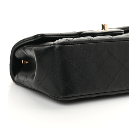 Chanel Lambskin Quilted Mini Coco Charms Rectangular Flap Black 6 of 17