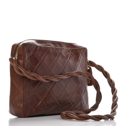 Chanel Lambskin Shoulder Bag Light Brown 3 of 14