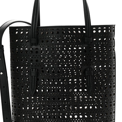 Alaia Calfskin Vienne Mina North South Tote  Black 7 of 9