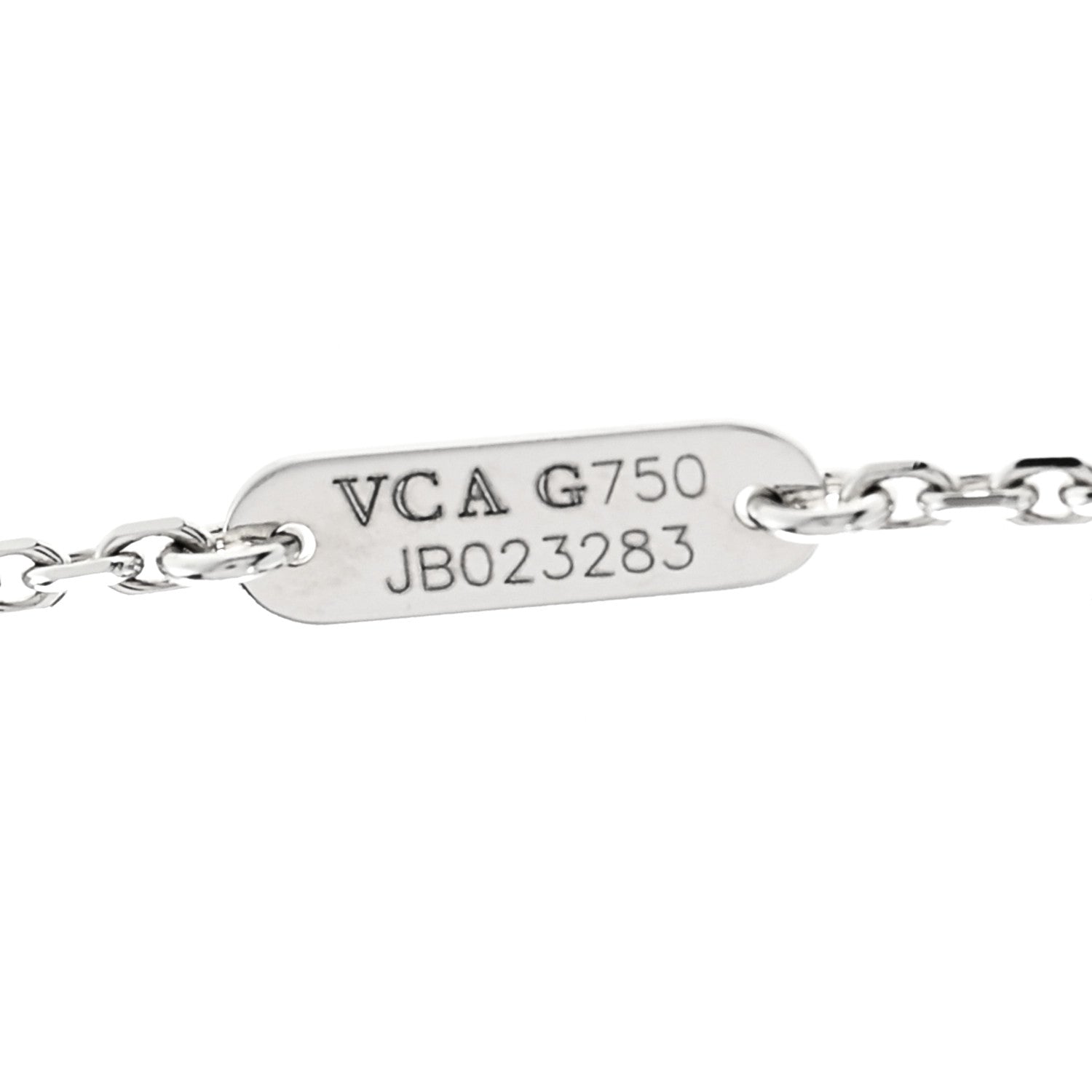 Van Cleef & Arpels 18K White Gold Turquoise Lucky Alhambra Butterfly Pendant Necklace 6 of 6