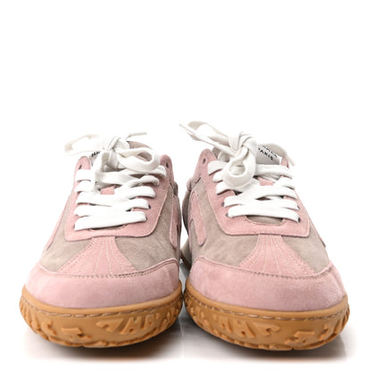 Hermes Suede Goatskin Jet Sneakers 37.5 Rose Cancan Rose Aquarelle 3 of 10