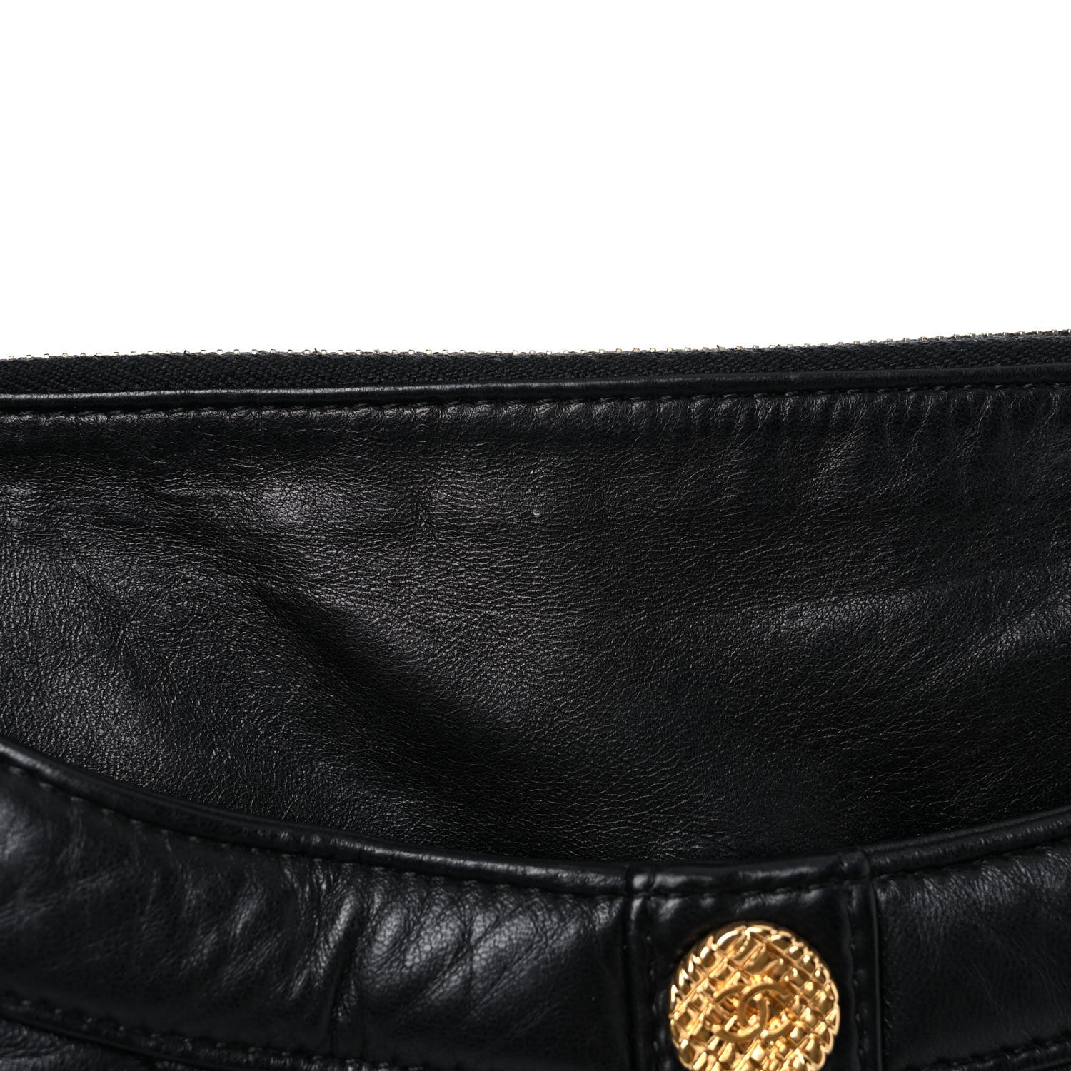 Chanel Lambskin Quilted Girl Bag Black 9 of 10