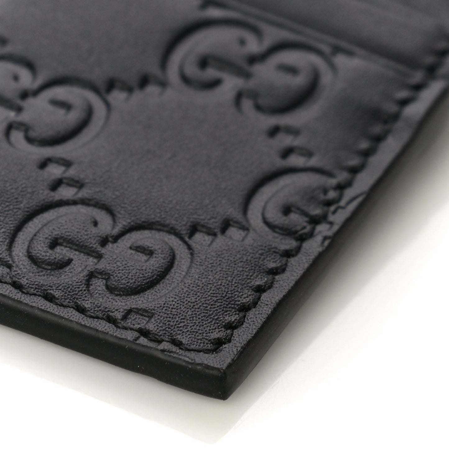 Guccissima Card Holder Black