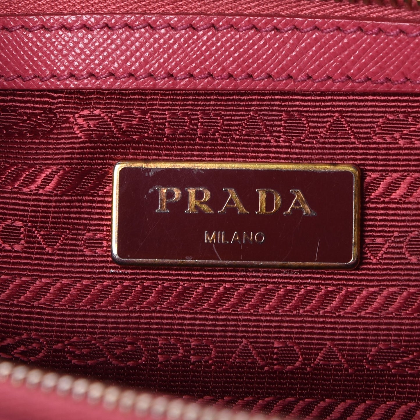 Saffiano Small Galleria Double Zip Tote Peonia