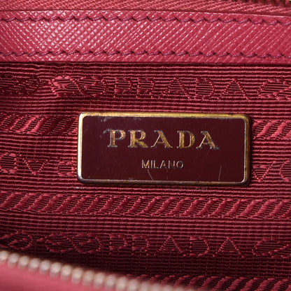 Prada Saffiano Small Galleria Double Zip Tote Peonia 6 of 8