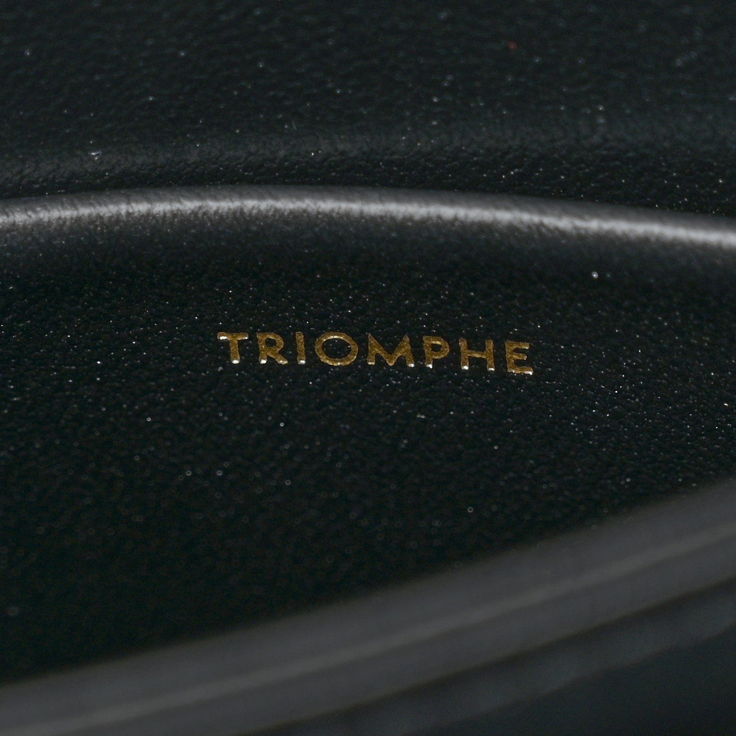 Celine Shiny Calfskin Teen Triomphe Black 7 of 10