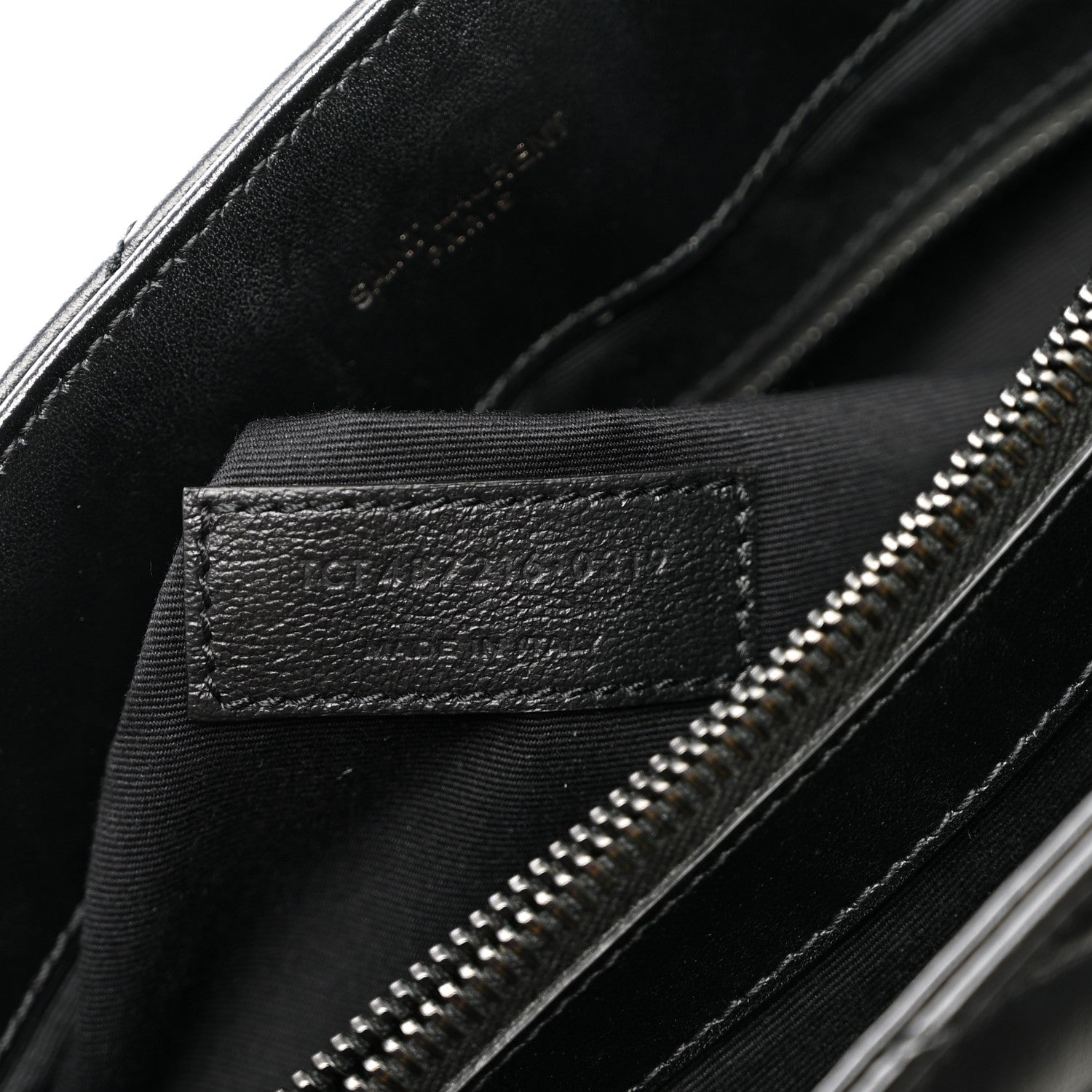 Saint Laurent Calfskin Y Quilted Monogram Monochrome Medium Loulou Chain Satchel Black 7 of 10