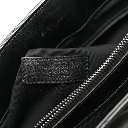 Saint Laurent Calfskin Y Quilted Monogram Monochrome Medium Loulou Chain Satchel Black 7 of 10