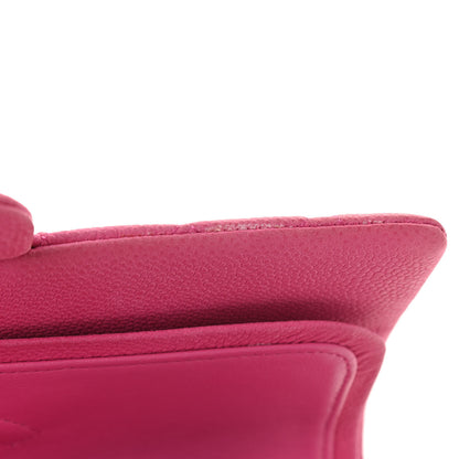 Chanel Iridescent Caviar Quilted Medium Double Flap Pink 9 of 13