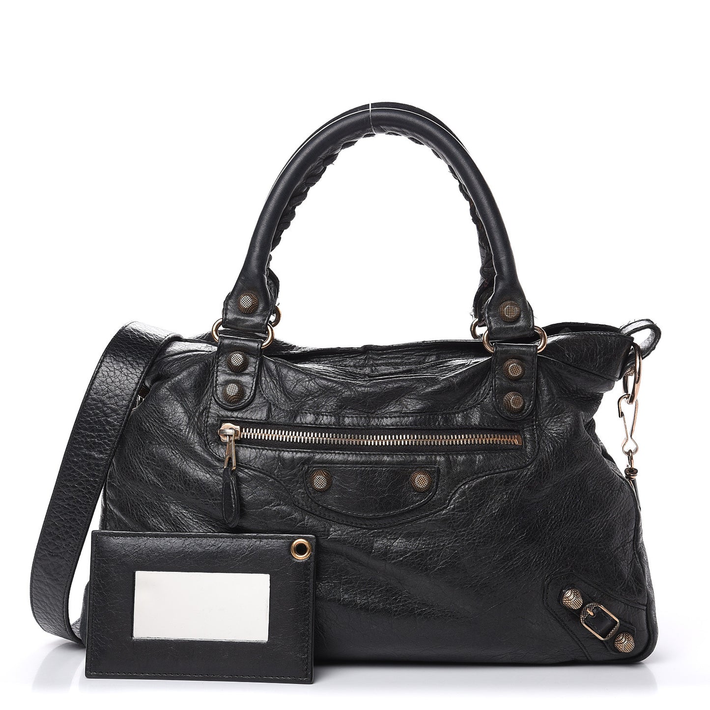 Agneau Giant 12 Rose Gold Hardware Town Black
