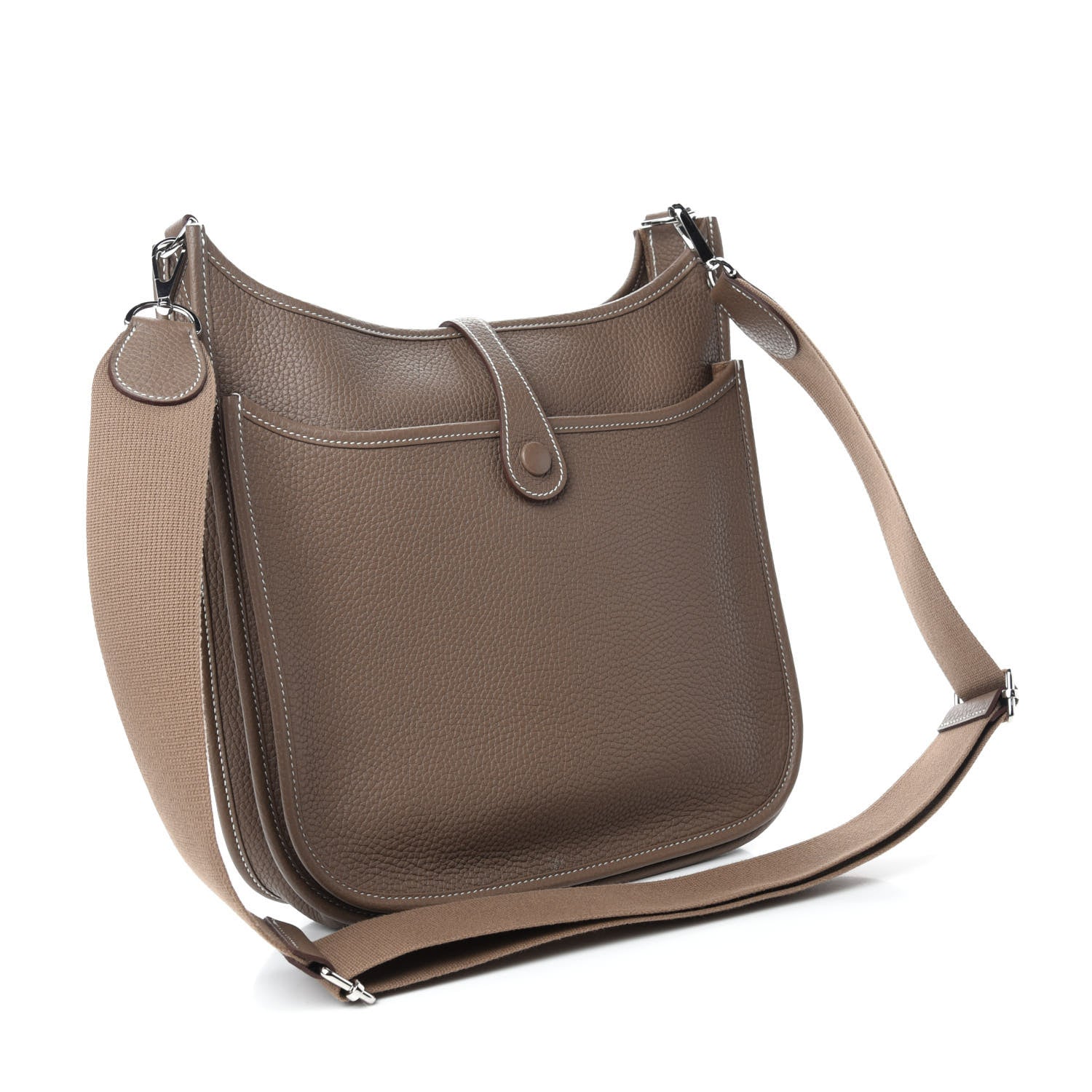 Hermes Taurillon Clemence Evelyne III PM Etoupe 3 of 11