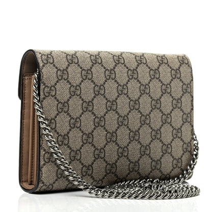 Gucci GG Supreme Monogram Mini Dionysus Chain Wallet Beige Taupe 2 of 4