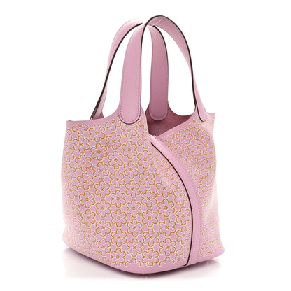 Hermes Swift Lucky Daisy Picotin Lock 18 PM Mauve Sylvestre 2 of 9