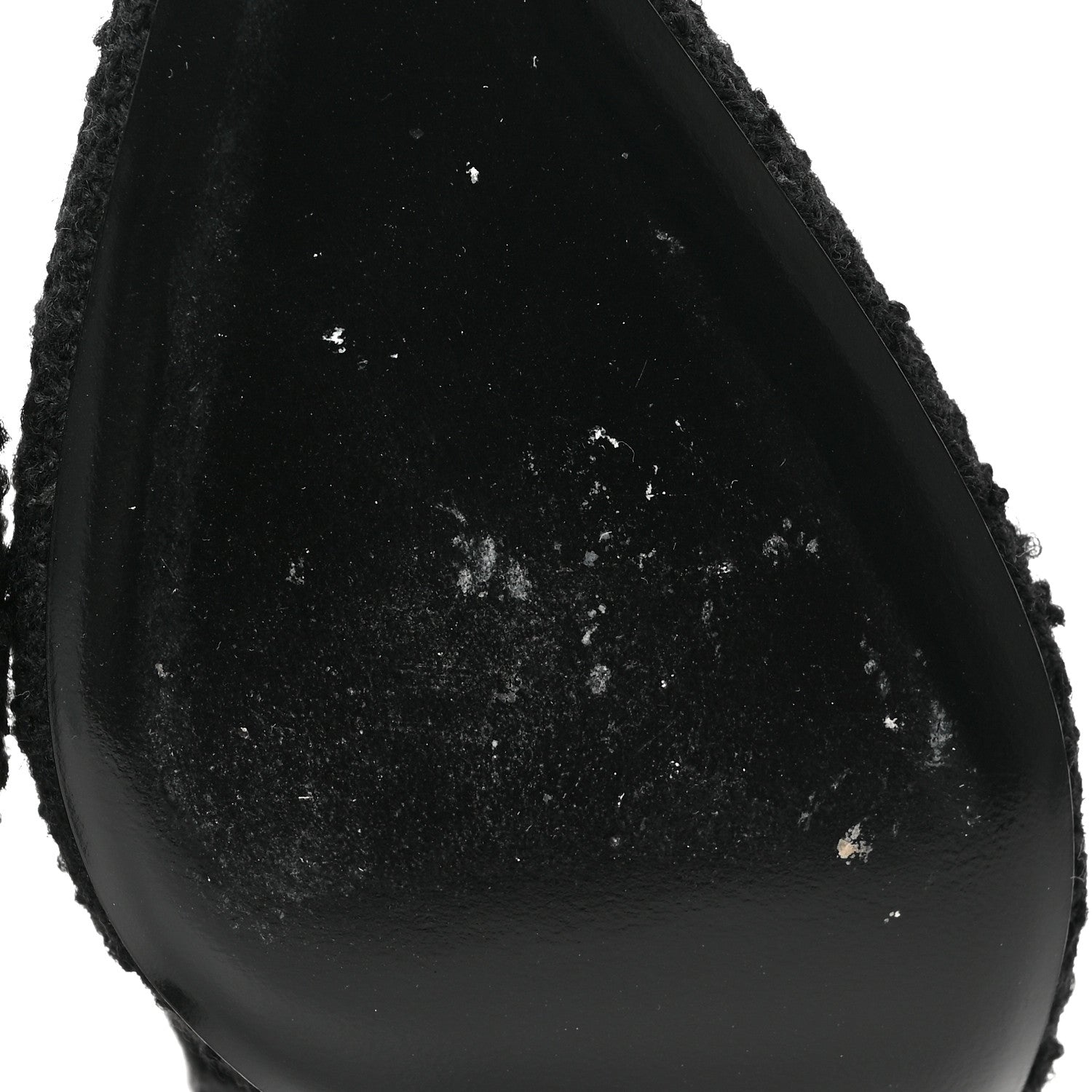 Saint Laurent Tessuto Boucle New Ria 105 Pumps 38 Black 9 of 10