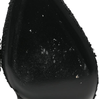 Saint Laurent Tessuto Boucle New Ria 105 Pumps 38 Black 9 of 10