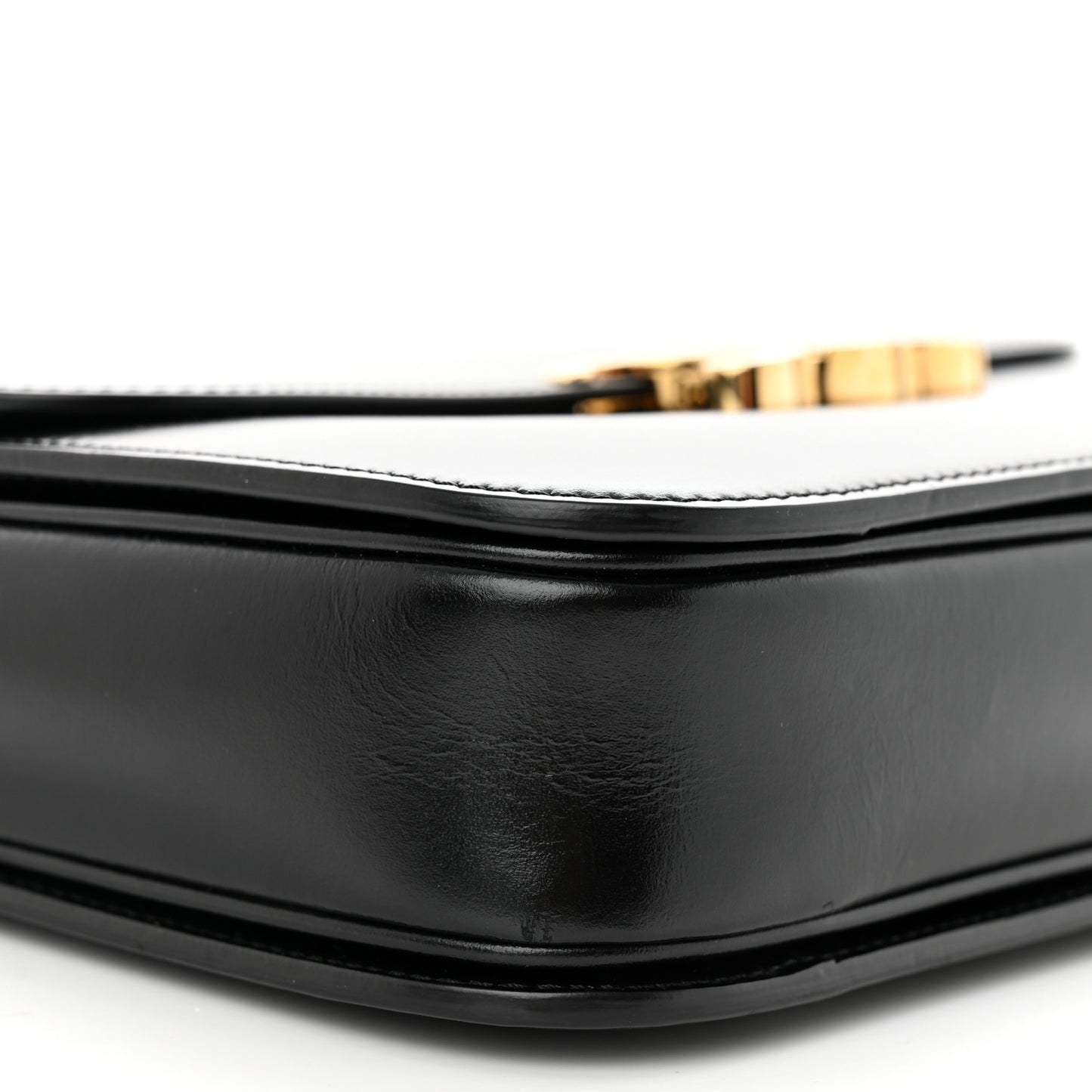 Shiny Calfskin Medium Triomphe Black