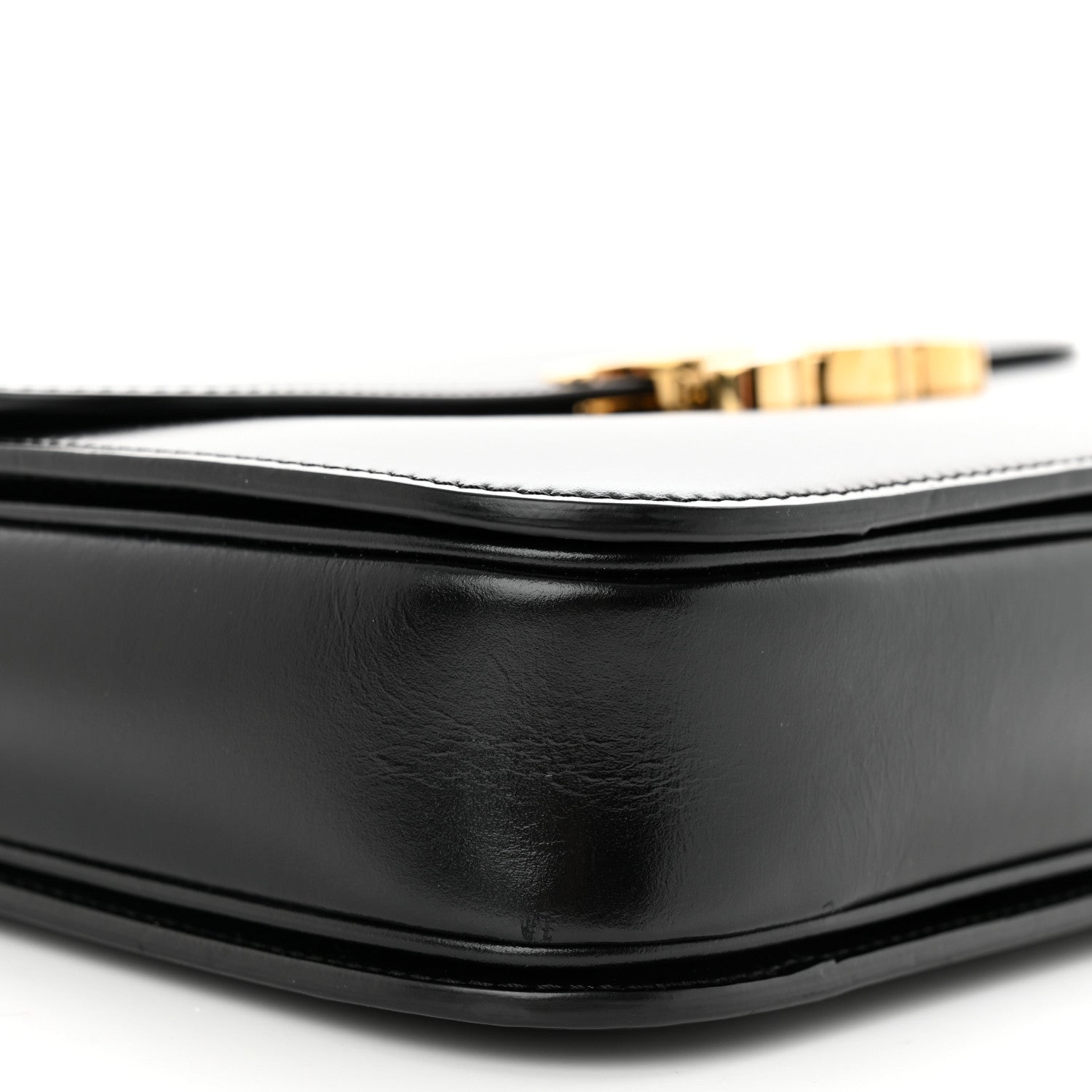 Celine Shiny Calfskin Medium Triomphe Black 10 of 11