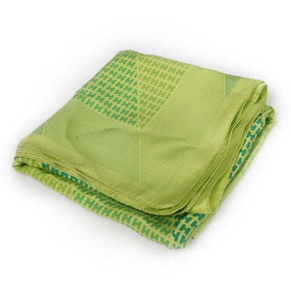 Hermes Silk H en Biais Scarf 90 Green 6 of 6