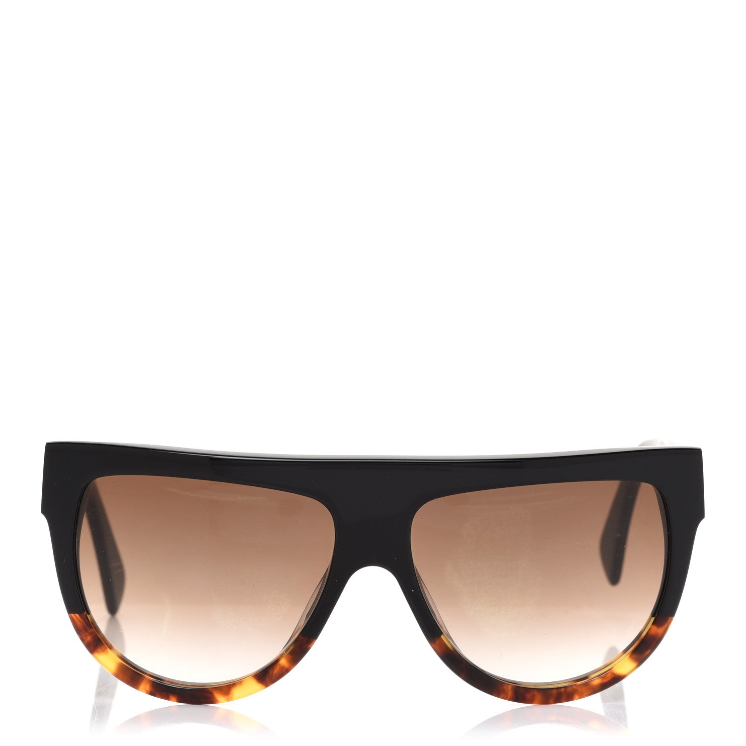 Celine Shadow Sunglasses CL 41026/S Black Havana 2 of 6