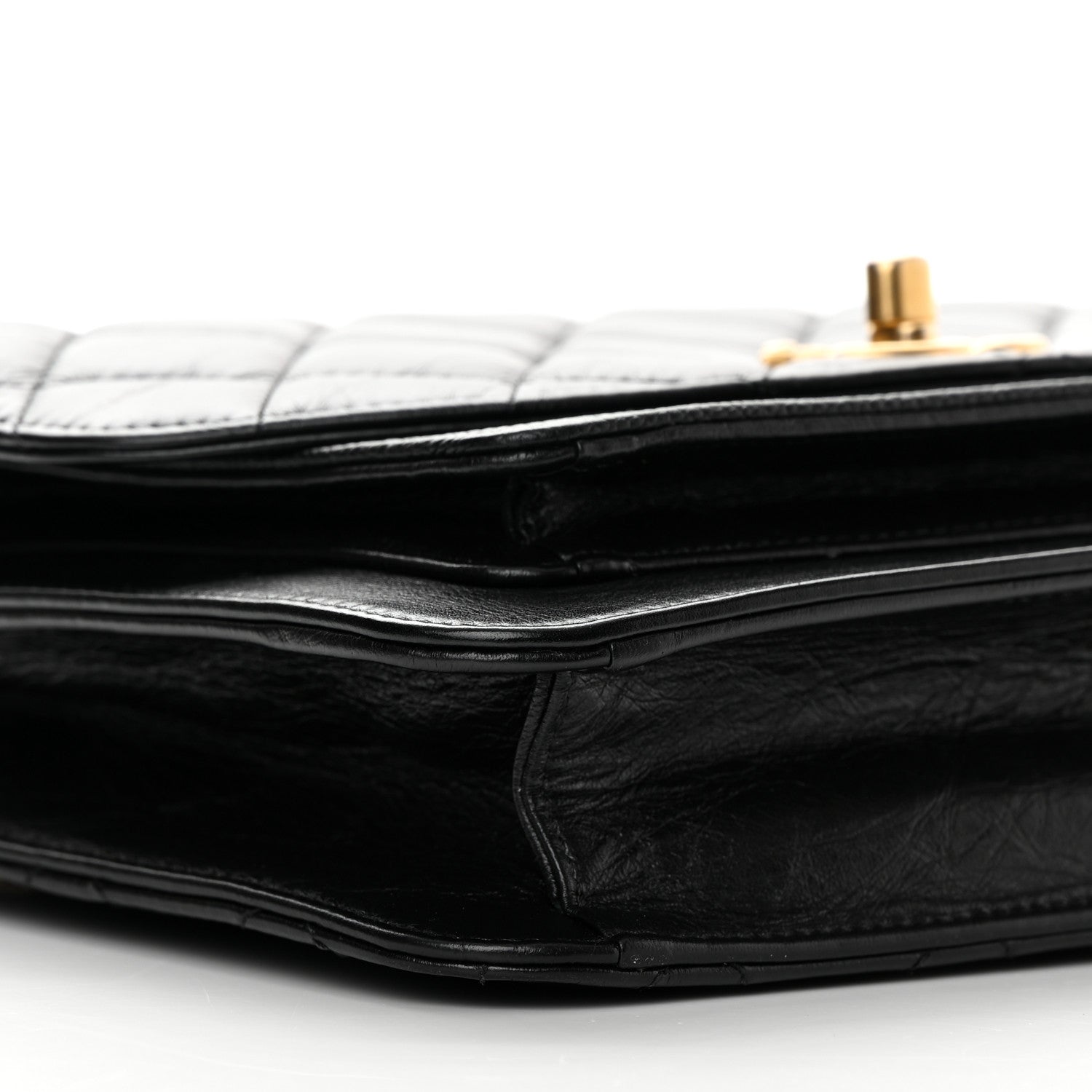 Chanel Calfskin Caviar Quilted Chain Handle Flap Black 8 of 13