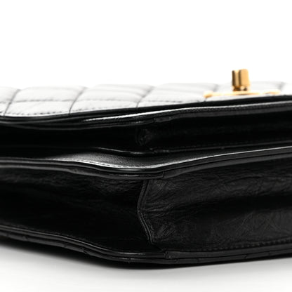 Chanel Calfskin Caviar Quilted Chain Handle Flap Black 8 of 13