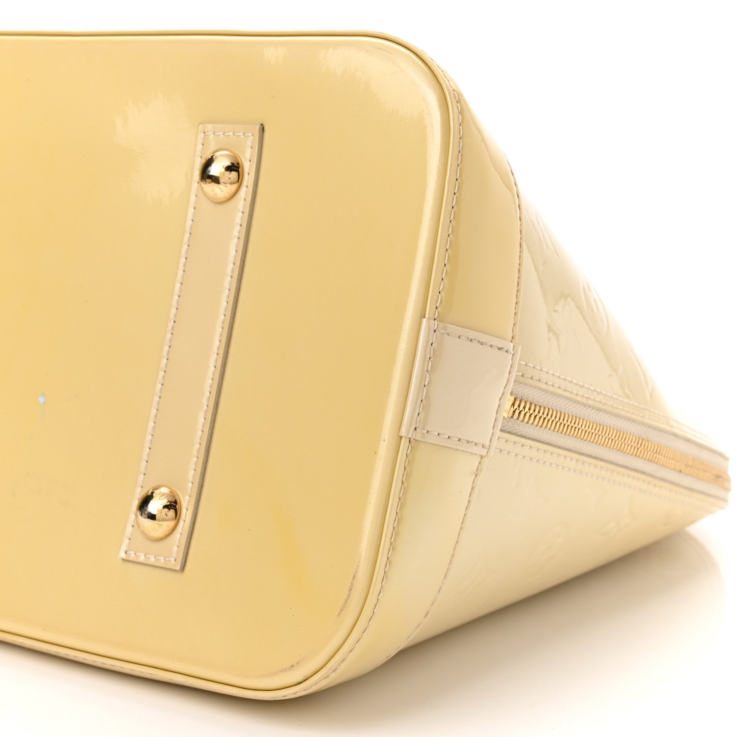 Louis Vuitton Vernis Alma GM Blanc Corail 10 of 14