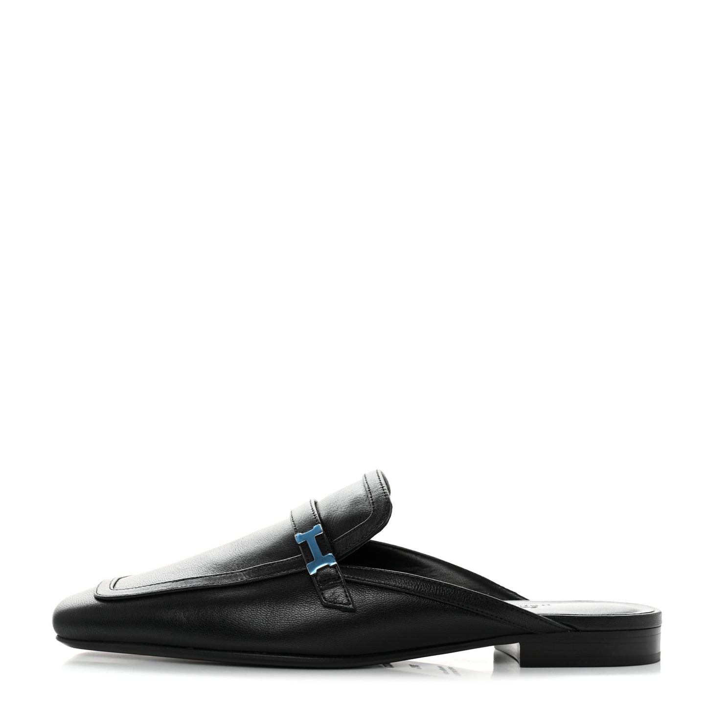 Goatskin Groupie Mules 38.5 Black