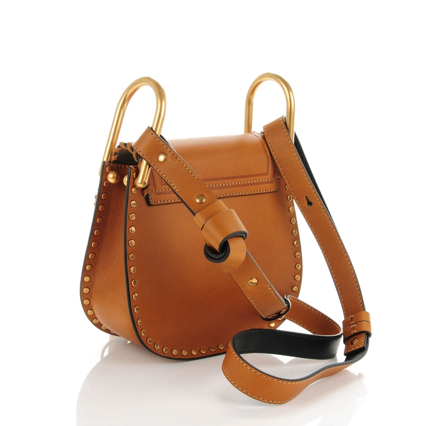 Calfskin Suede Mini Hudson Tassel Shoulder Bag Mustard Brown