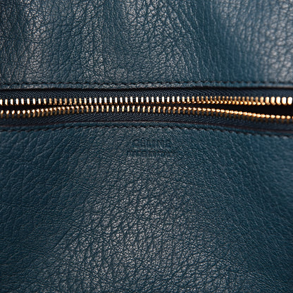 Celine Crisped Calfskin Small Tie Knot Tote Metallic Blue 7 of 10