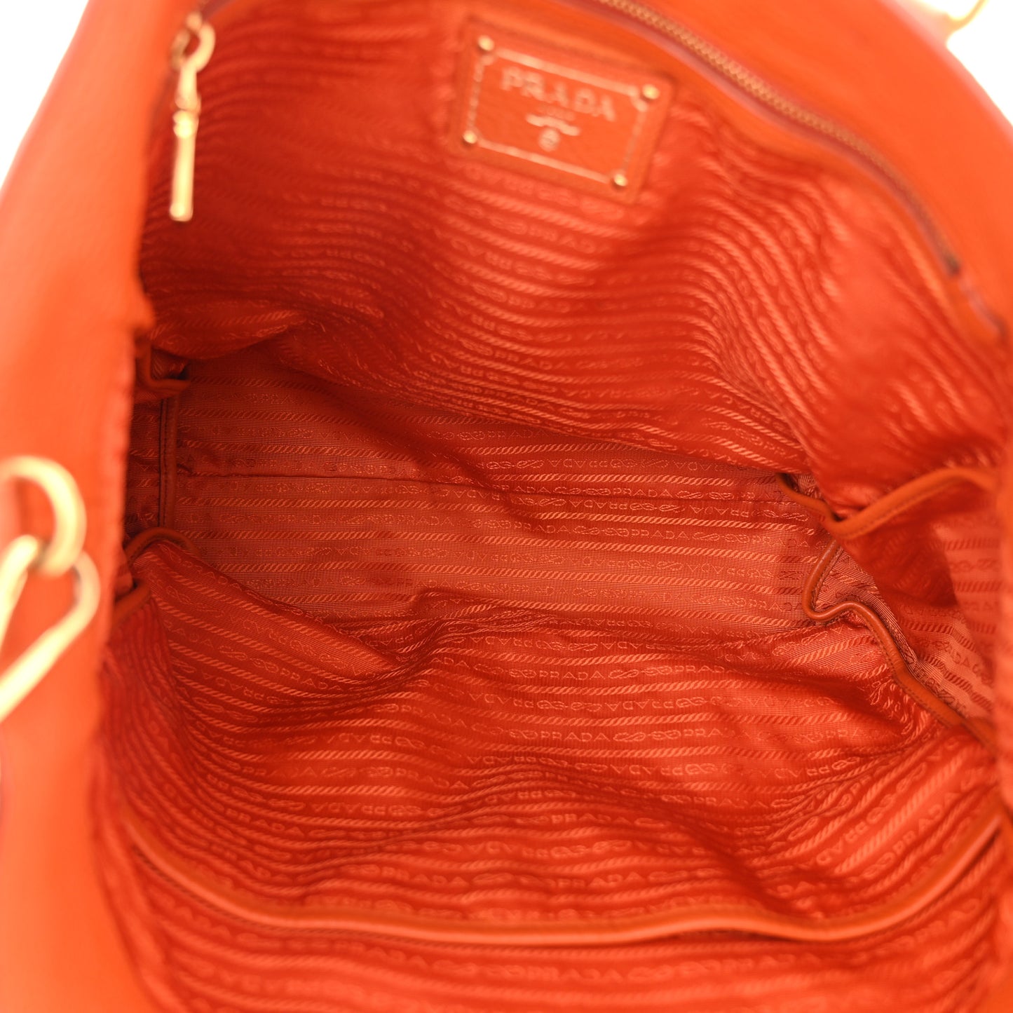 Vitello Daino Shopping Tote Papaya