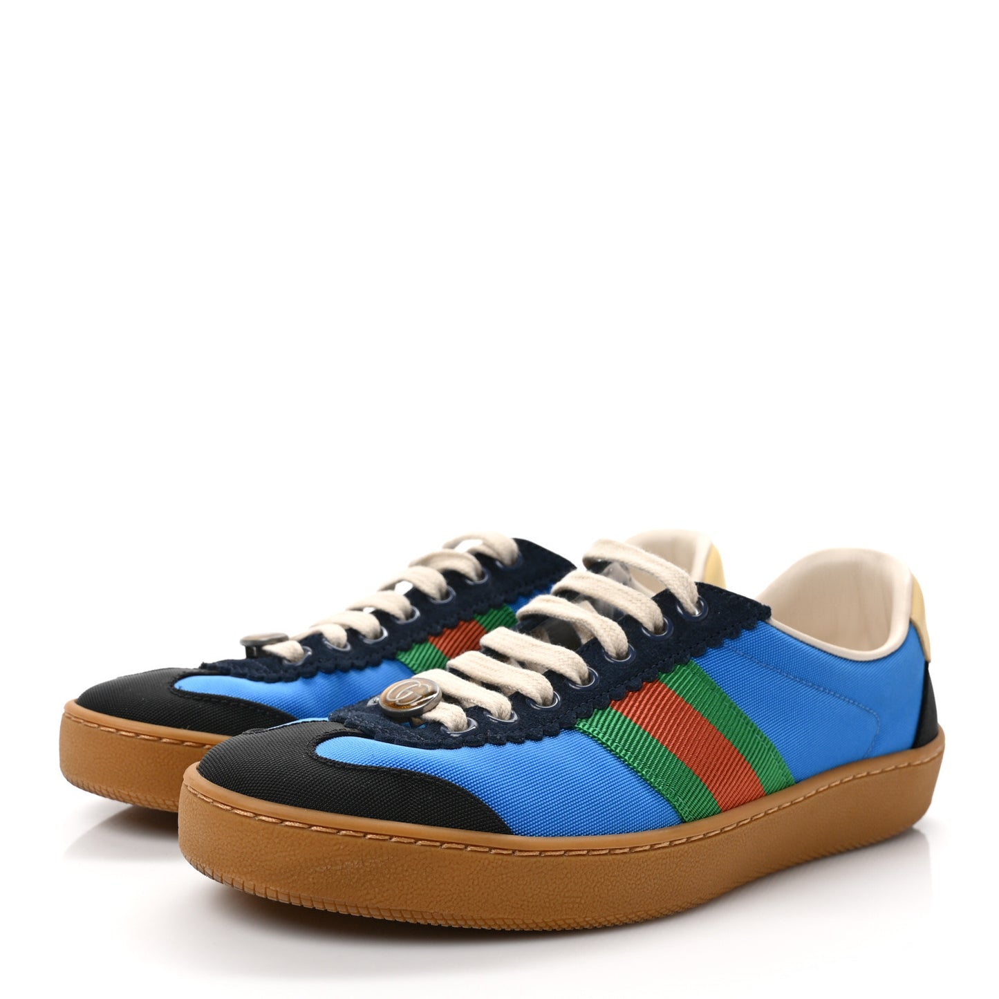 Nylon Suede Web Womens G74 Sneakers 37.5 Black Bright Splash