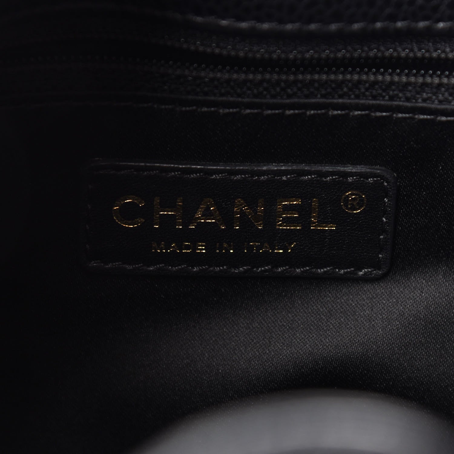 Chanel Caviar Quilted Petit Shopping Tote PST Black 6 of 9