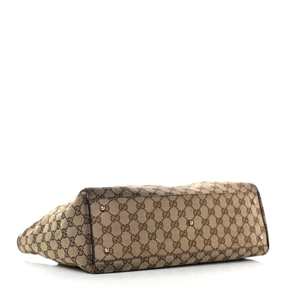 Gucci GG Monogram Web Pop Tote Dark Brown 4 of 16