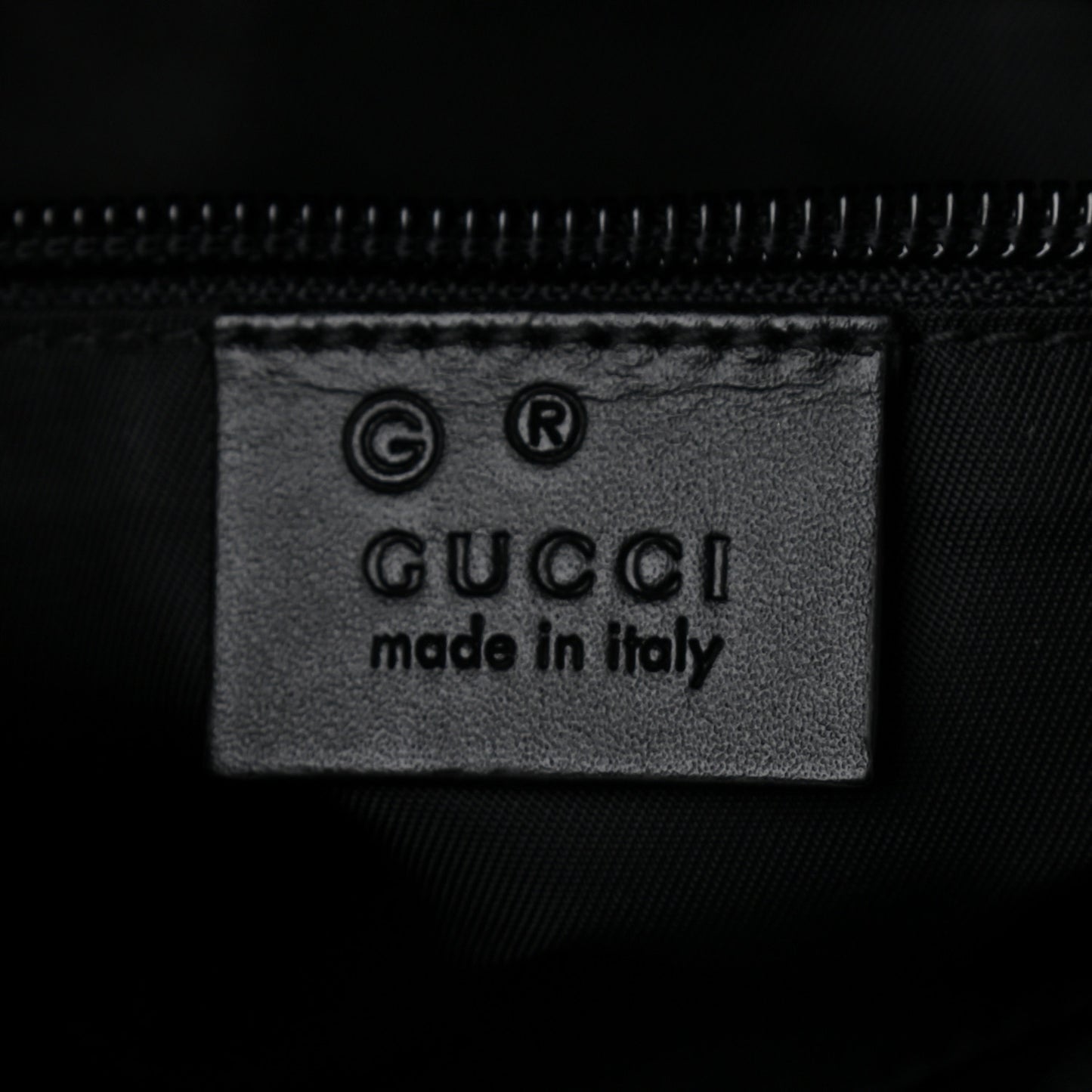 Techno Canvas Selleria Calfskin Web Small Flat Messenger Bag Black