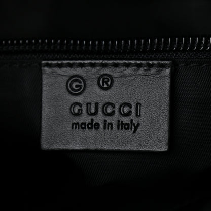 Gucci Techno Canvas Selleria Calfskin Web Small Flat Messenger Bag Black 5 of 9