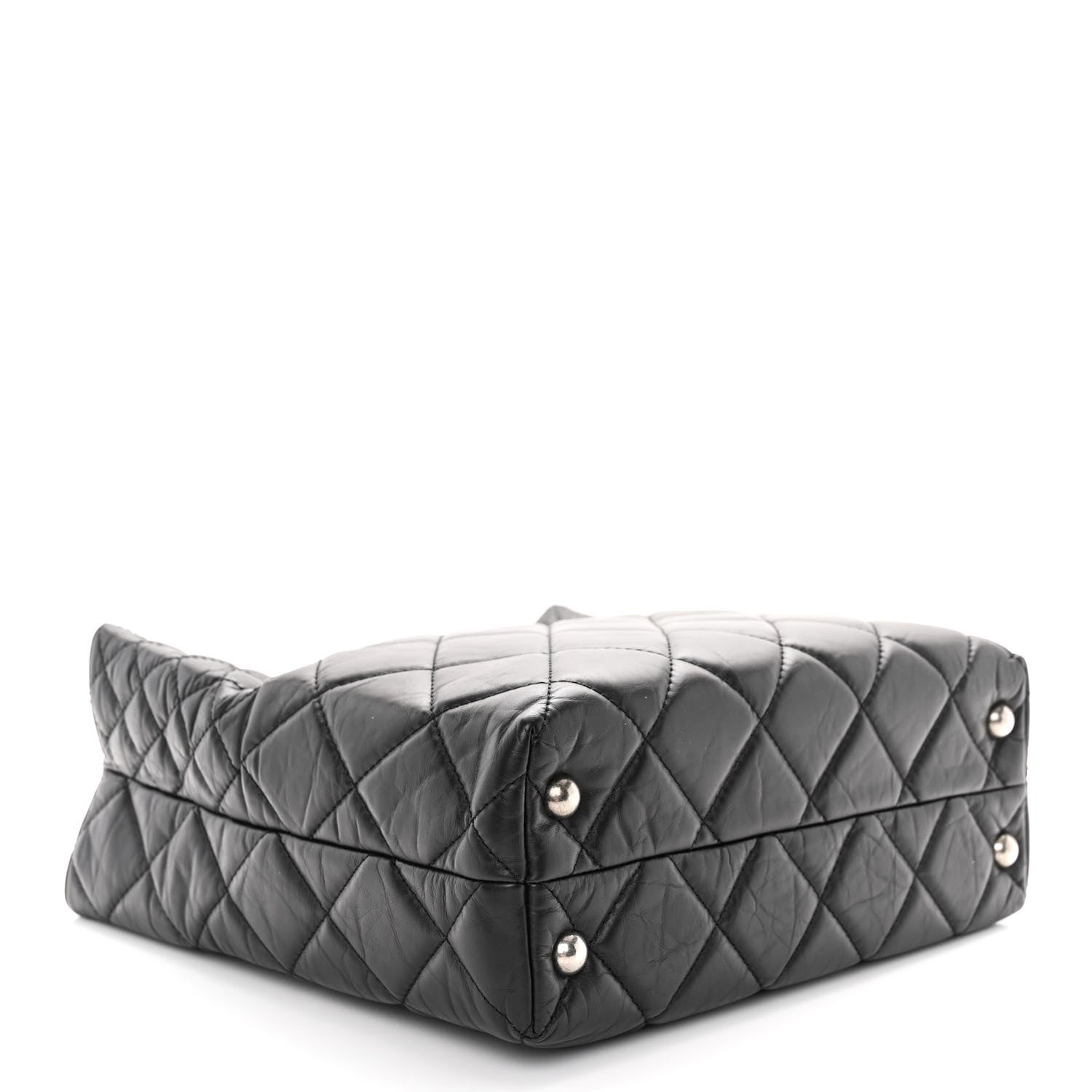 Chanel Aged Calfskin Quilted Reissue 2.55 Tote Black 4 of 9