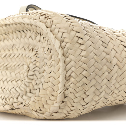 Chloe Raffia Grain Calfskin Medium Marcie Basket White 9 of 14