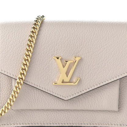 Louis Vuitton Soft Calfskin Mini My Lockme Chain Pochette Greige 9 of 10