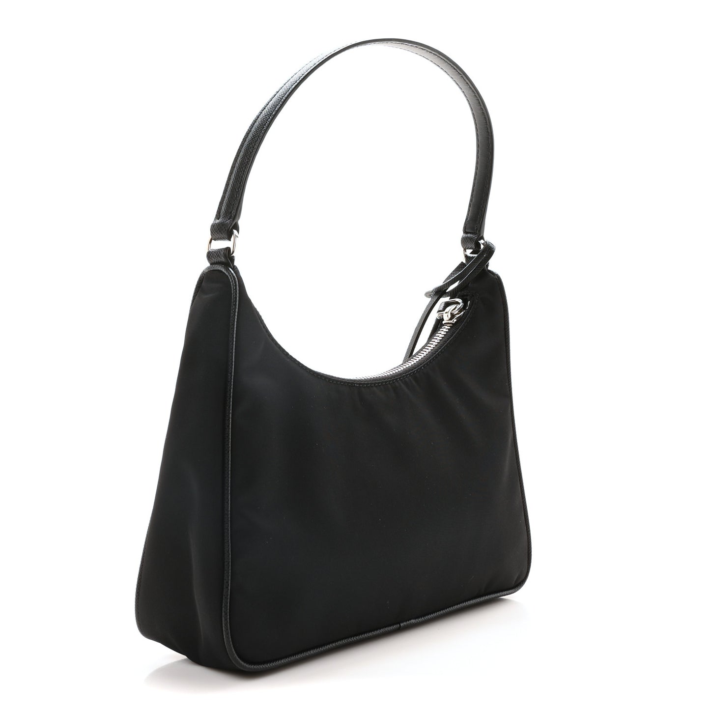 Tessuto Nylon Saffiano Mini Re-Edition 2005 Bag Black