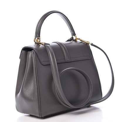 Celine Satinated Calfskin Small 16 Top Handle Bag Gray 2 of 14