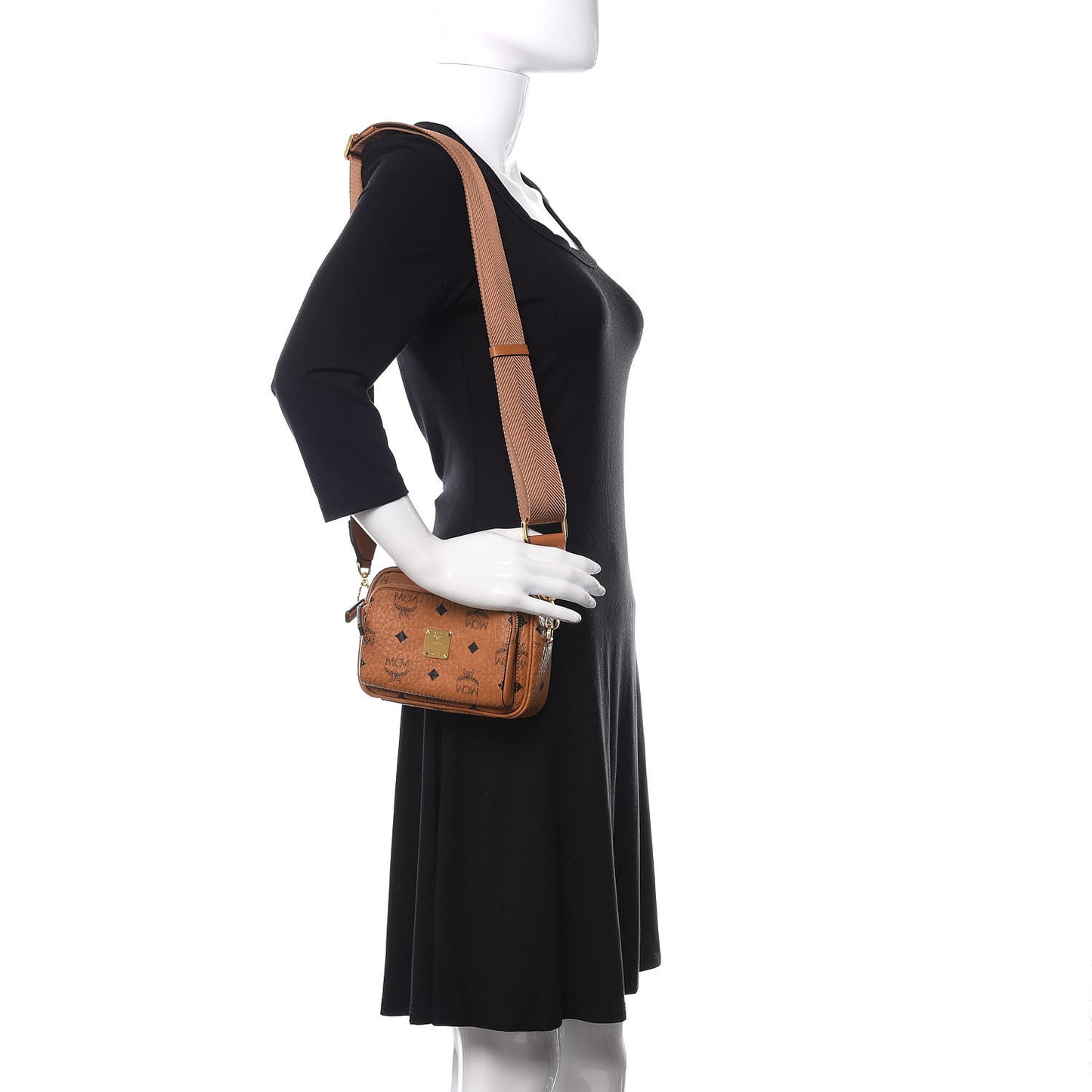 Visetos Klassik Crossbody Bag Cognac
