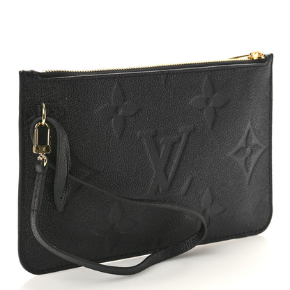 Louis Vuitton Empreinte Monogram Giant Neverfull MM Pochette Black 3 of 8