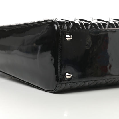 Christian Dior Patent Cannage Large Lady Dior Black 9 of 10
