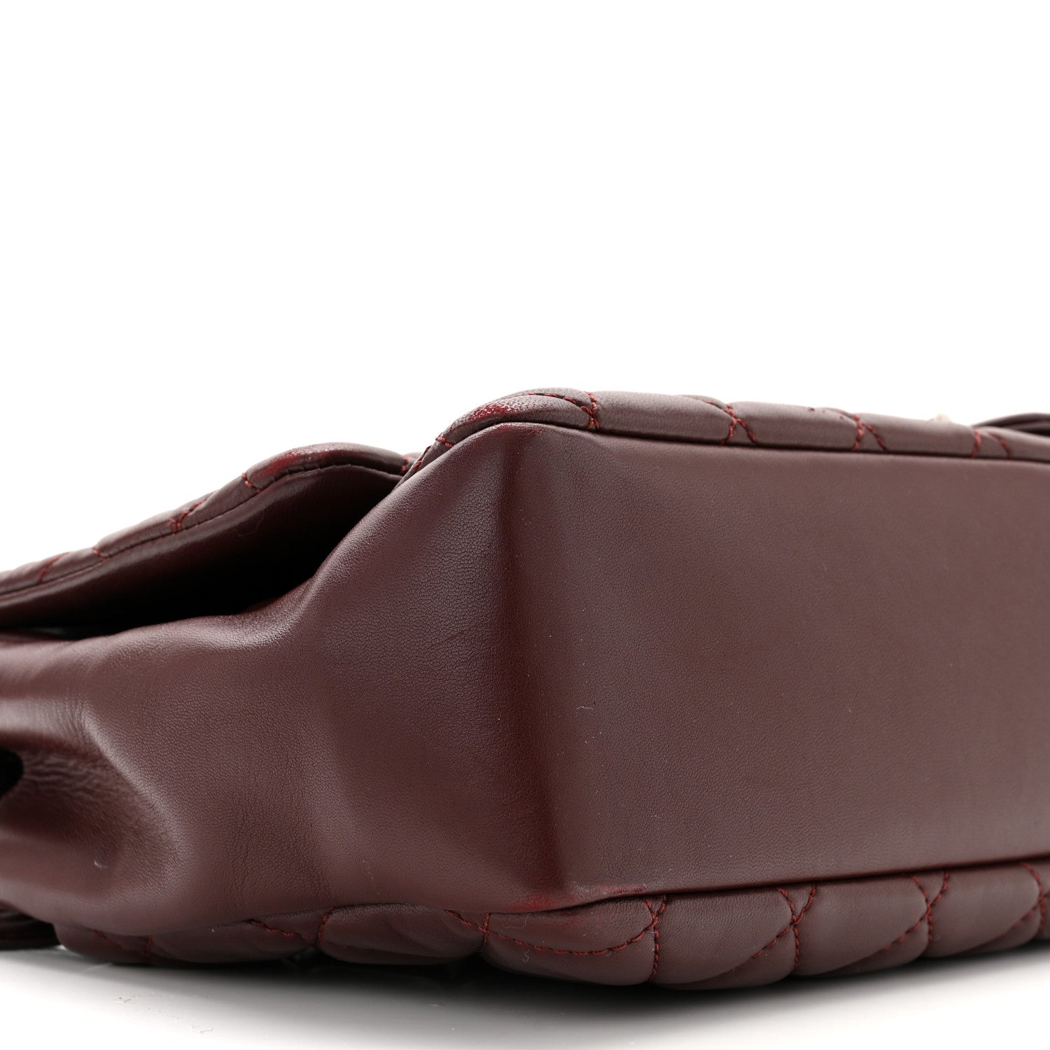 Chanel Lambskin Jumbo Coco Rain Flap Bordeaux 10 of 13