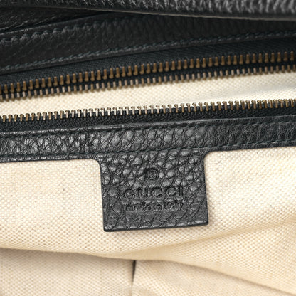 Gucci Pebbled Calfskin Twill Hobo Black 6 of 9