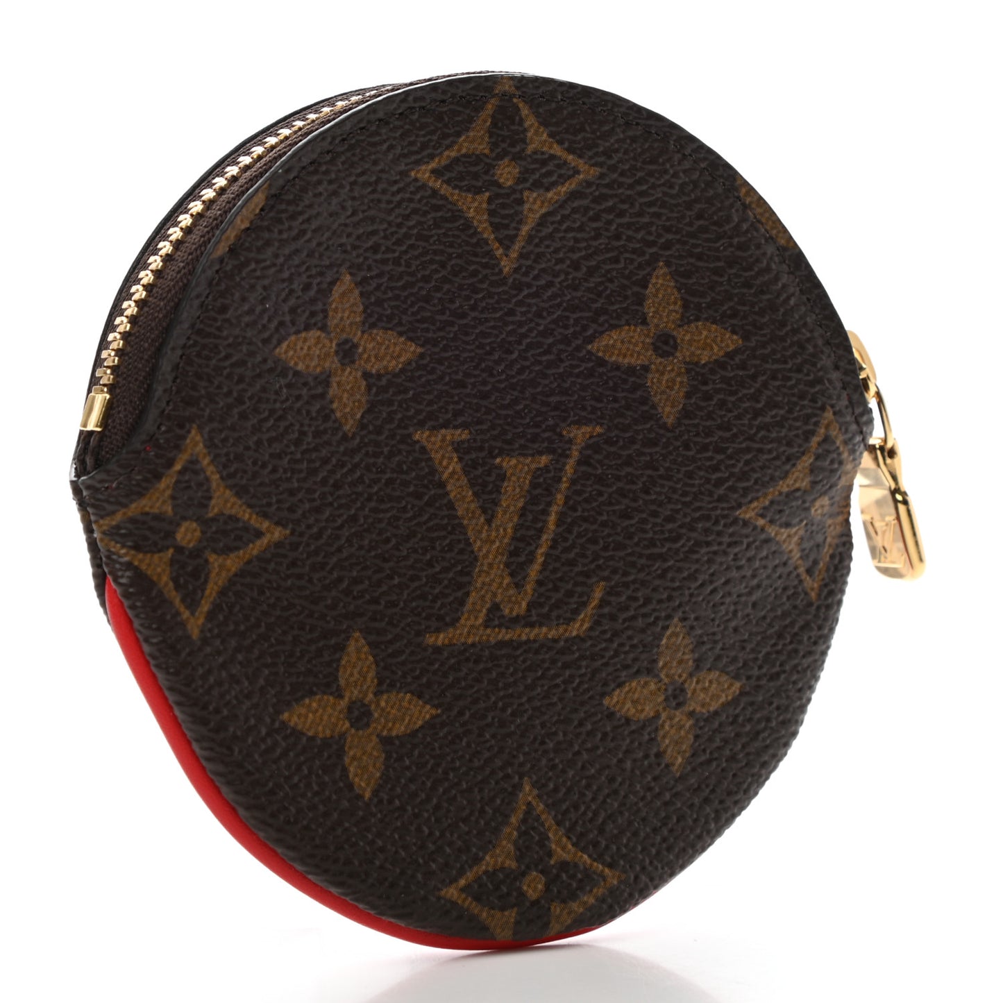 Monogram 2020 Christmas Animation Bumper Cars Round Coin Purse Coquelicot