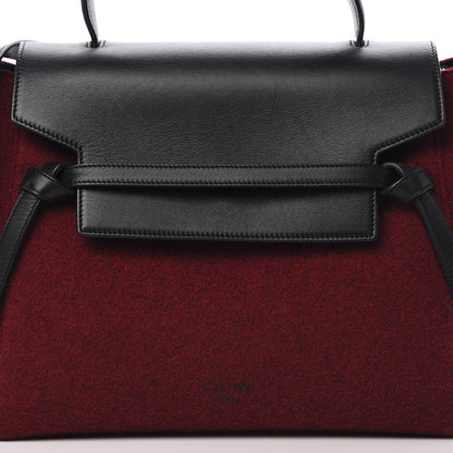 Celine Felt Smooth Calfskin Mini Belt Bag Red 10 of 17